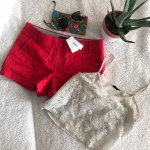 NWT J Crew Chino Shorts Size 6❤️🤗